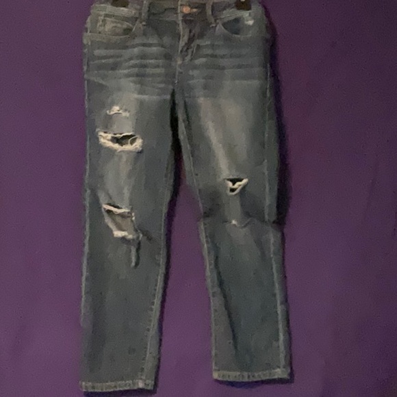 American Rag Denim - Junior’s American Rag torn denim boyfriend jeans, size 3